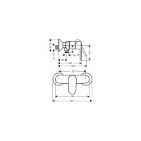 Смеситель для душа Hansgrohe Vernis blend 71640000 00000090645