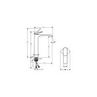 Смеситель для раковины Hansgrohe Vivenis 250 без донного клапана 75042000 00000094160