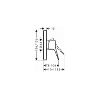 Смеситель для душа Hansgrohe Vivenis матовый белый 75615700 00000094195