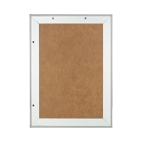 Рамка Комус А4, 21x30, серебряная, алюминий, багет 30 мм 166516