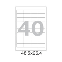 Этикетки самоклеящиеся 48,5х25,4 мм/40 шт. на лист.А4 50листов Attache 1222150