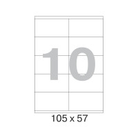 Этикетки самоклеящиеся 105х57 мм / 10 шт. на листе А4(100л./уп) Attache 890728