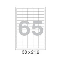 Этикетки самоклеящиеся 38х21,2 мм/65 шт. на листе А4 50листов Attache 1222152