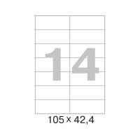 Этикетки самоклеящиеся 105х42,4 мм/14 шт. на листеА4 50листов Attache 1222155