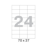 Этикетки самоклеящиеся 70х37 мм/24 шт. на листе А4 50листов Attache 1222148