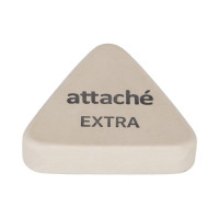 Ластик Attache треугольный, extra, натуральный каучук, 40x38x10 мм, белый 1578480