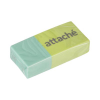 Ластик Attache акварель, прямоугольный, 45x21x11 мм, термопластичный каучук, желто-голубой 1557375