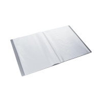Файловая папка Attache Metallics 40 файлов А4, 800 мкм, этикетка, серый 1688146