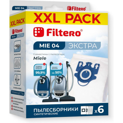 Мешки для пылесоса MIE 04 (6) XXL Pack Экстра 6 шт FILTERO 05967