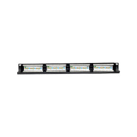 Патч-панель EKF teracom 19'' cat.5e 1u неэкранированная utp 24 порта rj-45 110 idc с органайзером TRC-PPNL-5EUTP-C1U24