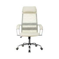 Кресло Easy Chair vb_e-655 sl tpu_bg сетка, экокожа, бежевый, хром 1859002