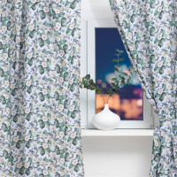 Комплект штор для кухни Этель Сamellia с подхватами, 145x180 см, 2 шт, 100% полиэстер 7183000