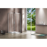 Душевой уголок VINCEA Garda 900x900, хром, стекло прозрачное VSQ-1G900CL