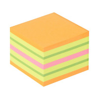 Стикеры Kores cubo 50x50 мм, смешанные неоновые цвета, 400 л 48460 1801188