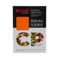 Цветная бумага Комус cp а4, 80 г, 500 л, оранжевый интенсив or43 1850440