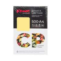 Цветная бумага Комус cp а4, 80 г, 500 л, канареечножелтый интен. cy39 1850437
