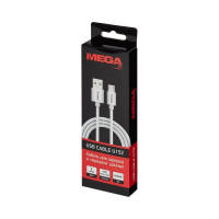 Кабель BigTech 2,4A, 1м, USB - Micro-USB, TPE, белый BT-JCBL-004/U152 1639347