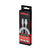 Кабель BigTech 2,4A, 1м, USB - Micro-USB, TPE, силикон, белый BT-JCBL-007/U28 1639350