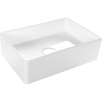 Прямоугольная накладная раковина Bauedge BAU Hotel mini 37x23, белая SH1005