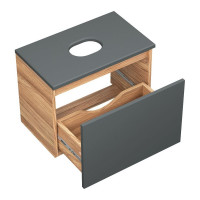 Тумба подвесная под раковину Bau Dream Blackwood 50 Bauedge 1 ящик графит BD1050-BL