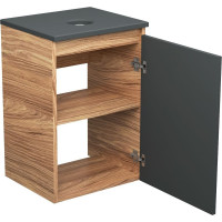 Тумба под раковину Bau Dream Blackwood 40 Bauedge 1 дверца, графит BD1040-BL