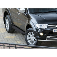 Пороги Rival Premium-Black Mitsubishi Pajero Sport II 2008-2016, 2 шт., A173ALB.4003.1