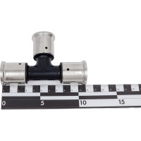 Равнопроходный тройник HENCO ПВДФ, пресс, 26x26x26, 9PK-262626