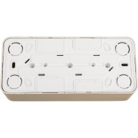 Розетка Systeme Electric BLANCA, О/У, 3-я, с заземлением, без шторок, титан BLNRA010314