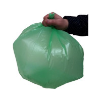 Мешки для мусора в рулоне (30 шт, 500х600 мм, 30 л, 10 мкм, ПНД, зеленые) Luscan 1557731
