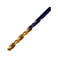 Сверло по металлу Golden Tip 2 мм, HSS-Tin, 10 шт, DIN 338 Denzel 717203