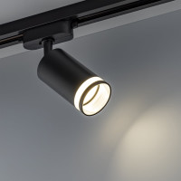 Трековый поворотный светильник RITTER Artline цилиндр 55x100mm GU10 230В алюминий/пластик 4м2 черный 59880 4