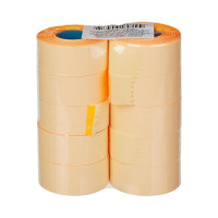 Этикет-лента ООО Комус 26x16 мм, оранж., прямая, 1000 шт./рул., 10 рул. 72157