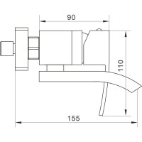 Смеситель для ванны Rose R1552F