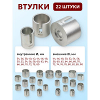 Набор инструментов для замены сайлентблоков, втулок и подшипников Forcekraft 27предметов FK-933T2(56529)