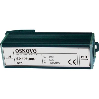 OSNOVO SP-IP/100D Устройство грозозащиты для локальной вычислительной сети (скорость до 100 Мб/с). sct1076