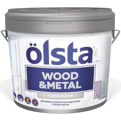 Краска по дереву и металлу Olsta Wood&metal OWMAM-09