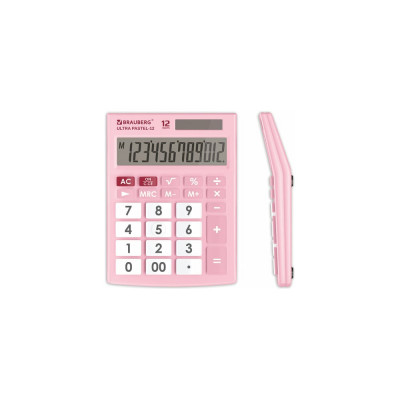 Настольный калькулятор BRAUBERG ULTRA PASTEL-12-PK 250503