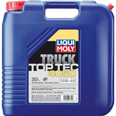 Синтетическое моторное масло LIQUI MOLY Top Tec Truck 4050 10W-40 E6/E7 3794