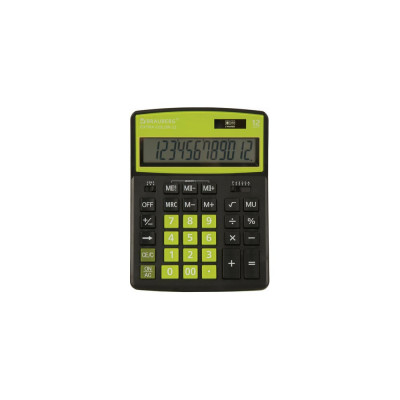 Настольный калькулятор BRAUBERG EXTRA COLOR-12-BKLG 250477