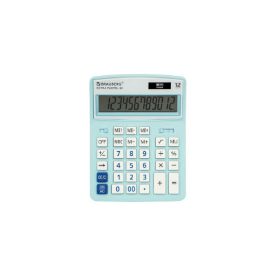 Настольный калькулятор BRAUBERG EXTRA PASTEL-12-LB 250486