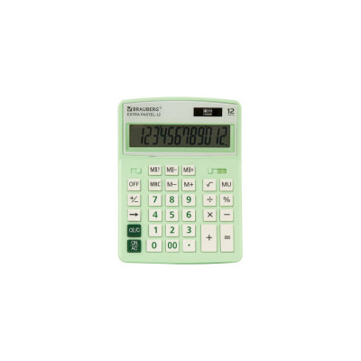 Настольный калькулятор BRAUBERG EXTRA PASTEL-12-LG 250488