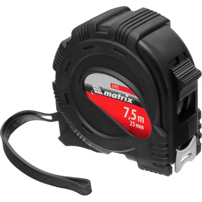Рулетка Black 7,5 м х 25 мм MATRIX 31015