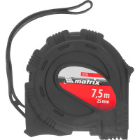 Рулетка Black 7,5 м х 25 мм MATRIX 31015