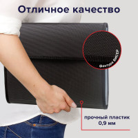 Папка для конференций BRAUBERG А4, 5 отделений, черная, Россия, 226015
