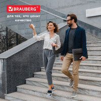 Папка для конференций BRAUBERG А4, 5 отделений, черная, Россия, 226015