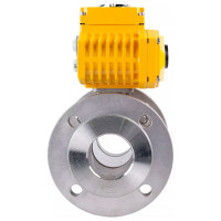 Шаровой кран DN.ru КШФП.316.200 Ду65 Ру16 с электроприводом QT-010 24В D160-02103