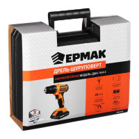 Аккумуляторная дрель-шуруповерт ЕРМАК ДША-14.4-2 646-324
