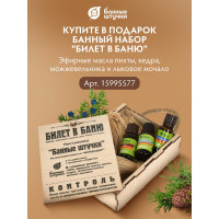 Табличка Банные Штучки 60х30х5 см, липа 3 32272