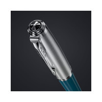 Шариковая ручка Parker 51 Teal Blue CT черная, 1.0 мм, поворотная, подарочная упаковка 2123508