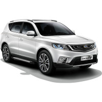 Пороги на автомобиль Rival Bmw-Style круг для Geely Emgrand X7 I рестайлинг 2018-н.в., 173 см, 2 шт., алюминий D173AL.1904.1
